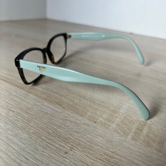 Prada VPR18T 2AU-1O1 Eyeglasses Brown Blue Frames 53-16-140 Made in Italy - Picture 7 of 10